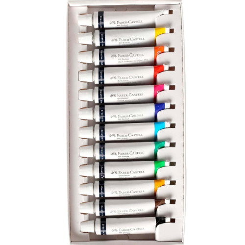 Набор масляных красок 12х9мл, 379512 Faber-Castell