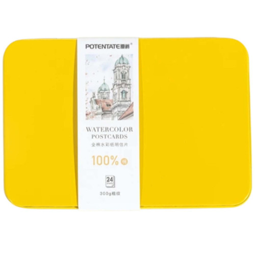 Открытки для акварели 300г 105x150мм 24л Rough, Potentate