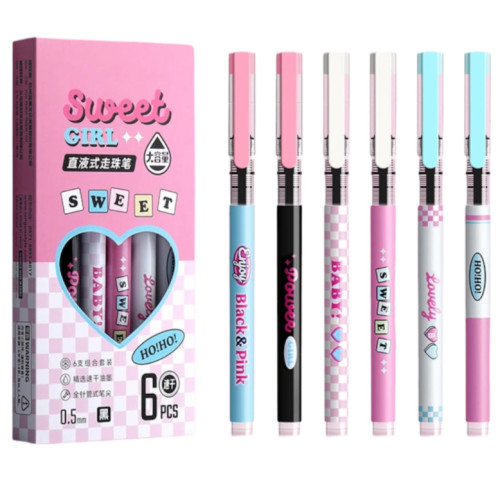 Набор линеров Sweet Girl 6 штук черные, Languo