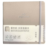 Скетчбук для акварели 100% хлопок 300г 175х175мм 24л, Languo