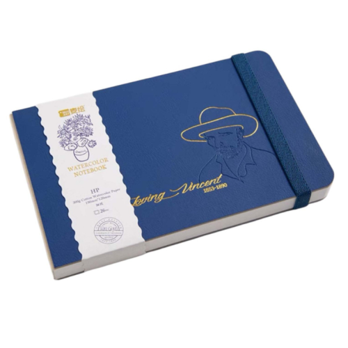 Скетчбук для акварели хлопок 300г 190х120мм 26л HP, Loving Vincent
