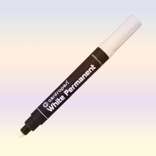 Маркер білий перманентний 2,5 мм White Permanent Centropen