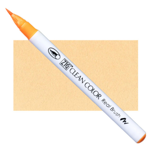 Акварельный маркер-кисть 002 Флуоресцентный оранжевый, ZIG Clean Color Real Brush
