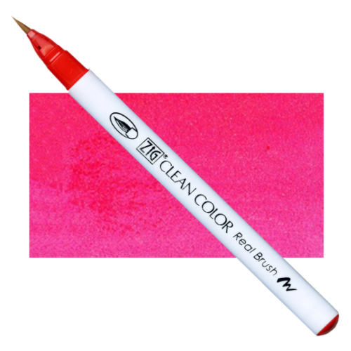 Акварельный маркер-кисть 022 Карминово-красный, ZIG Clean Color Real Brush