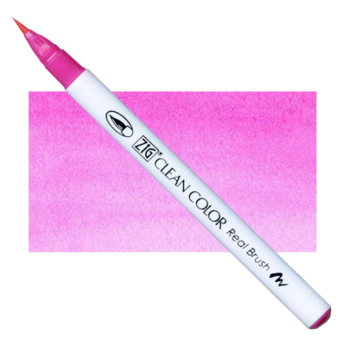 Акварельный маркер-кисть 025 Розовый, ZIG Clean Color Real Brush
