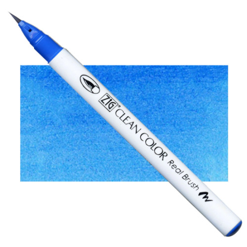 Акварельный маркер-кисть 032 Персидский синий, ZIG Clean Color Real Brush