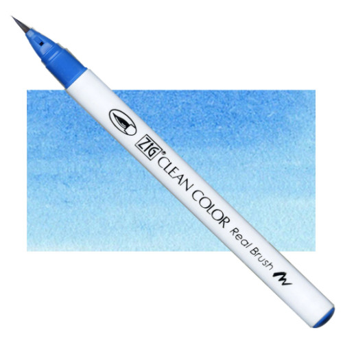 Акварельный маркер-кисть 037 Комфортный синий, ZIG Clean Color Real Brush