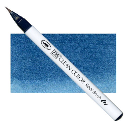 Акварельный маркер-кисть 038 Павлиний, ZIG Clean Color Real Brush