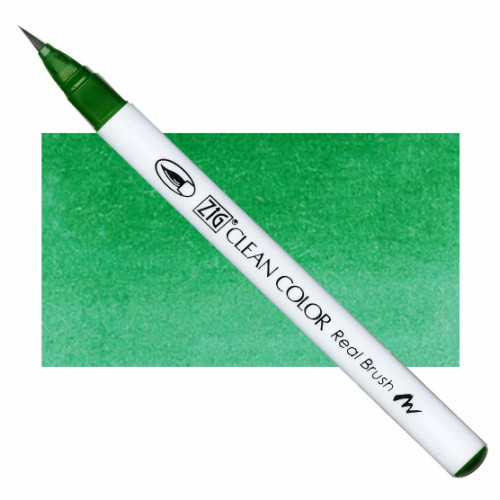 Акварельный маркер-кисть 040 Зеленый, ZIG Clean Color Real Brush