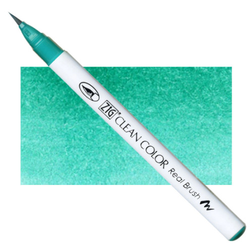 Акварельний маркер-пензель 042 Бірюзово-зелений, ZIG Clean Color Real Brush