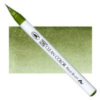 Акварельний маркер-пензель 043 Оливково-зелений, ZIG Clean Color Real Brush