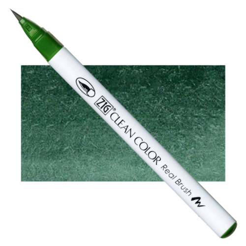 Акварельний маркер-пензель 044 Темно-зелений ZIG Clean Color Real Brush