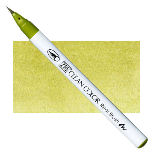 Акварельний маркер-пензель 046 Середньо-зелений, ZIG Clean Color Real Brush
