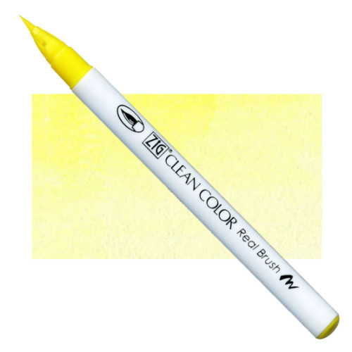 Акварельный маркер-кисть 051 Лимонный желтый, ZIG Clean Color Real Brush