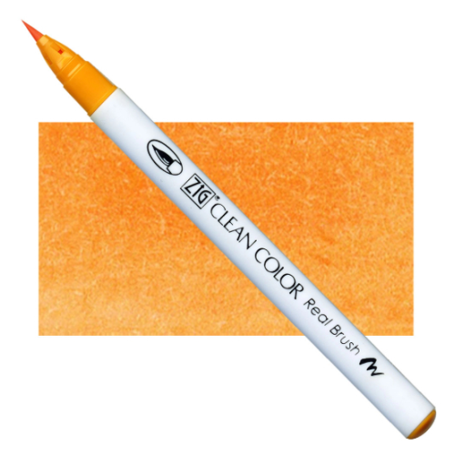 Акварельный маркер-кисть 052 Ярко-желтый, ZIG Clean Color Real Brush