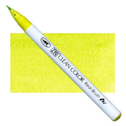 Акварельный маркер-кисть 053 Желто-зеленый, ZIG Clean Color Real Brush