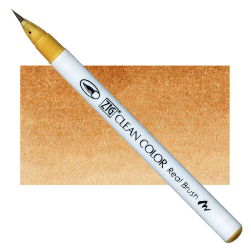 Акварельный маркер-кисть 067 Горчичный, ZIG Clean Color Real Brush
