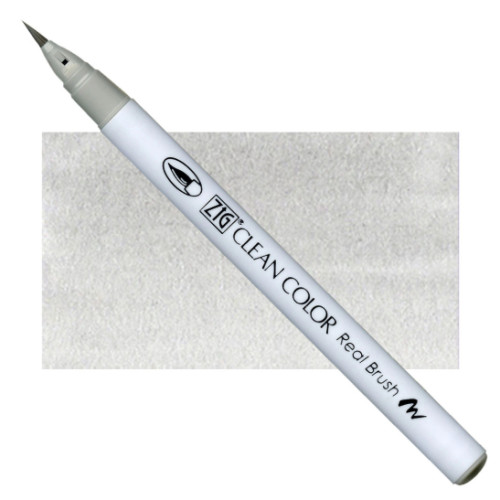 Акварельный маркер-кисть 091 Светло-серый, ZIG Clean Color Real Brush