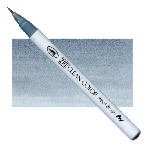 Акварельный маркер-кисть 092 Сине-серый, ZIG Clean Color Real Brush