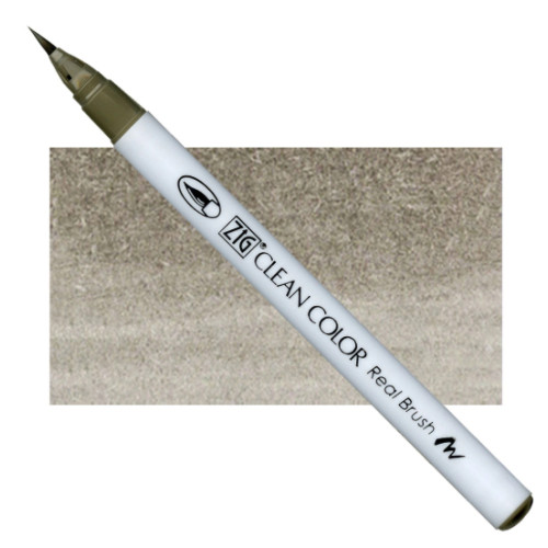 Акварельный маркер-кисть 093 Зелено-серый, ZIG Clean Color Real Brush