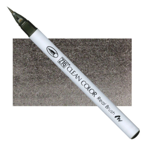 Акварельный маркер-кисть 095 Темно-серый, ZIG Clean Color Real Brush