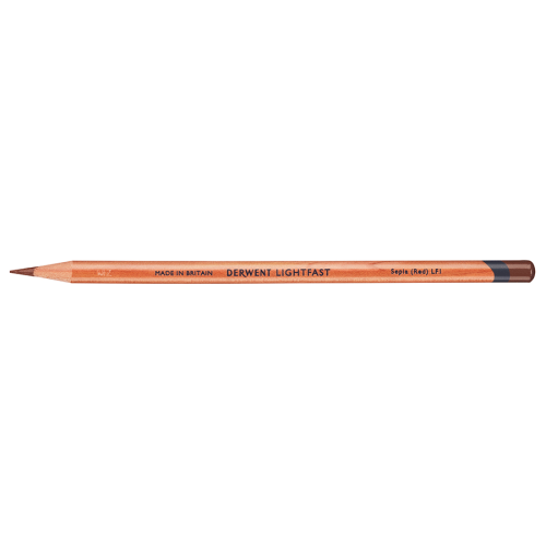 Карандаш масляный Lightfast, Сепия (красная), Derwent
