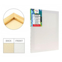 Холст на подрамнике хлопок 80x80 см модуль №1 мелкое зерно, акриловый грунт ROSA