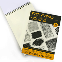 Альбом для ескізів Schizzi Sketch А4 90г/м2 80л 20% бавовна Fabriano