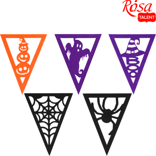 Набор фетровых заготовок Halloween 3 11,5х15см 5шт ROSA TALENT