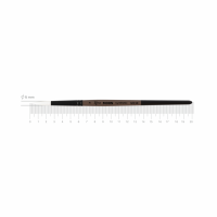 Пензель синтетика кругла MOON 1203R №7 коротка ручка ROSA