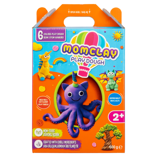 Набор теста для лепки Play Dough 6 цв. 100 г MOMCLAY