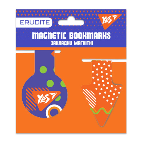 Закладки магнітні YES Erudite №1, 2 шт