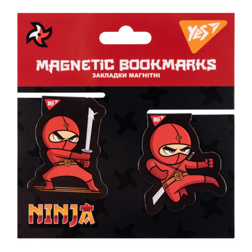 Закладки магнитные YES Ninja №2, 2 шт