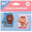 Закладки магнитные Yes Line Friends Brown and Choco №1, 2 шт