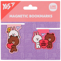 Закладки магнитные Yes Line Friends Sweet heart №1, 2 шт