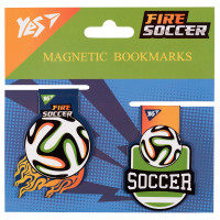 Закладки магнітні Yes Football №1, 2 шт Закладки магнітні Yes Football №1, 2 шт