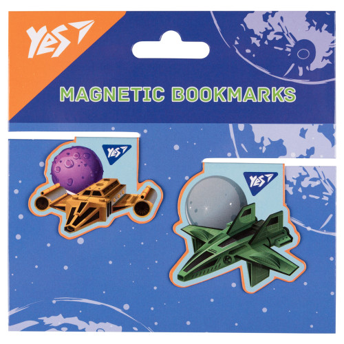 Закладки магнітні Yes Super Space №1, 2 шт
