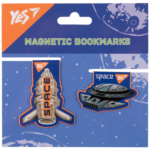 Закладки магнітні Yes Ultra Space №1, 2 шт