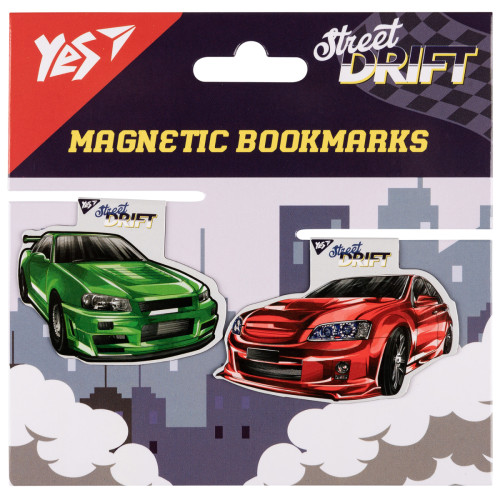 Закладки магнітні Yes Cool Street drift №1, 2 шт