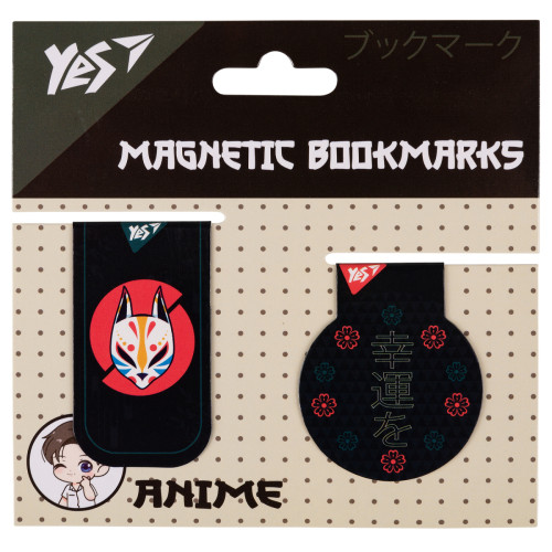 Закладки магнитные Yes Anime fox №1, 2 шт