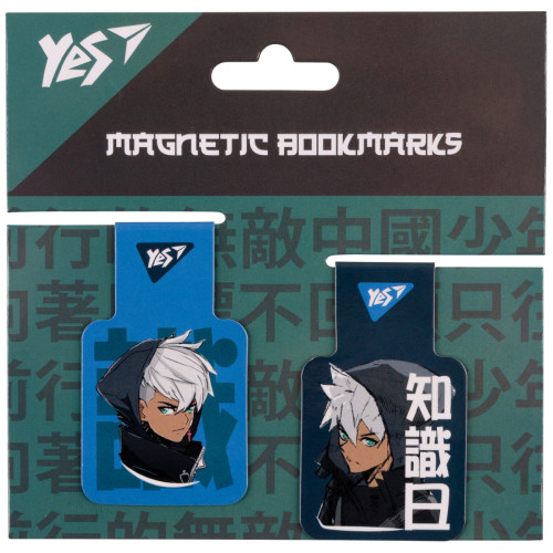 Закладки магнитные Yes Anime boy №1, 2 шт