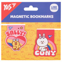 Закладки магнитные Yes Line Friends Sally and Cony №1, 2 шт