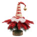Елка-гномик заснеженная красным снегом искусственная Yes! Fun h-47 см