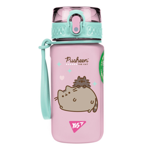 Бутылка для воды Yes Pusheen, 500 мл, розовая