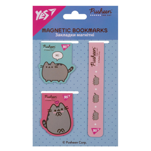 Закладки магнитные Yes Pusheen №3, 3 шт