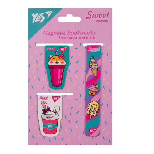 Закладки магнітні Yes Sweet Cream №2, 3 шт