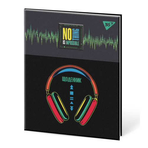 Щоденник шкільний інтегральний YES PU Headphones