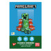 Картон цветной двусторонний Yes Minecraft, 10 листов, А4, папка