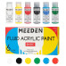 Набір рідких акрилових фарб Fluid Basic 6x60 мл, MEEDEN