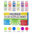 Набор жидких акриловых красок Fluid Fluorescent 6x60 мл MEEDEN